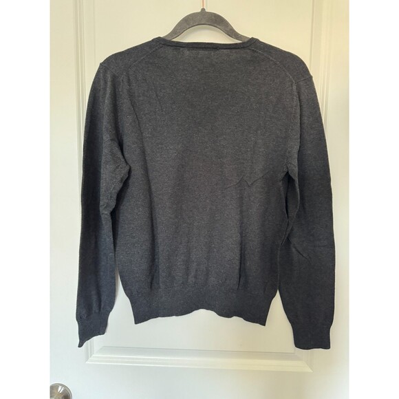 Uniqlo Cotton Cashmere Blend Mens Sweater Size S V-Neck Lightweight Sweater - Picture 3 of 7